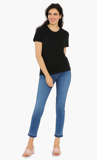Floral Embroidered T-Shirt