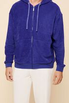 Solid Terry Hoodie Sweatshirt