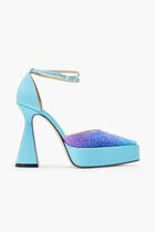 Crystalized Platform Pumps