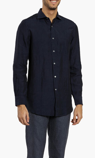 Regular Fit Linen Shirt