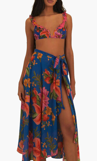 Summer Fruit Midi Skirt