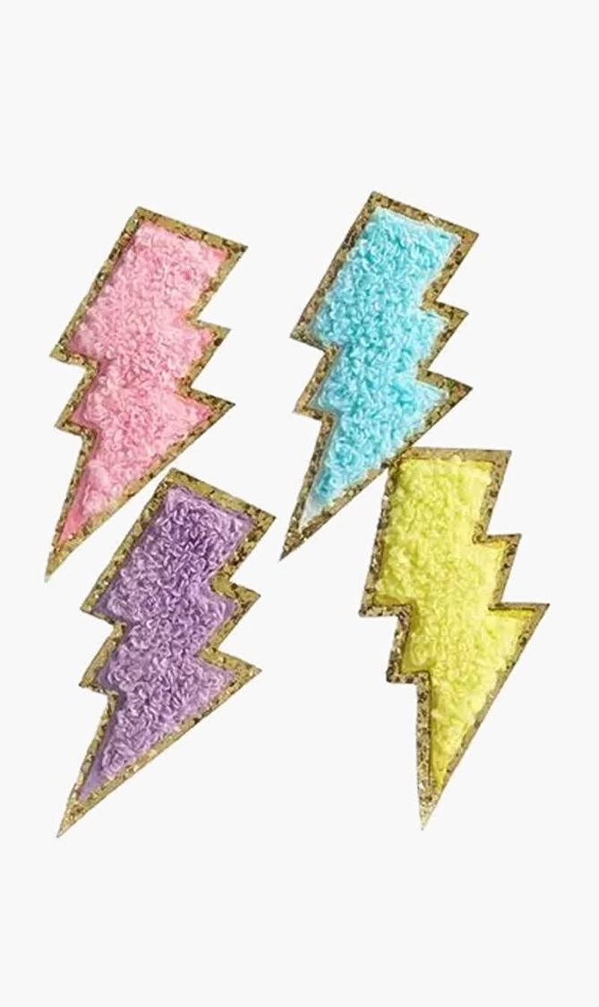 FOUR LIGHTNING BOLTS PATCH PACK