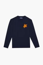 ALES TEE SHIRT CR24 TRTL PATCH COT BLEU MARINE