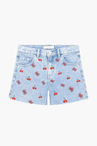 Embroidery Denim Shorts