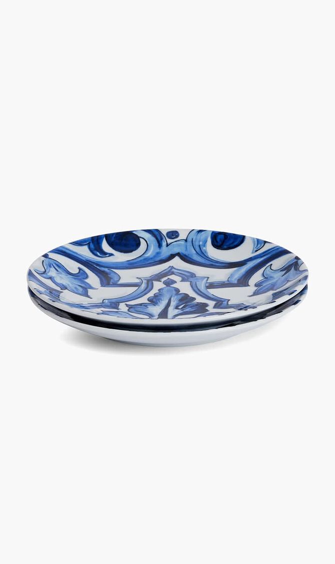 Blu Mediterraneo Stella Dessert Plate  Round 19cm Set Of 2