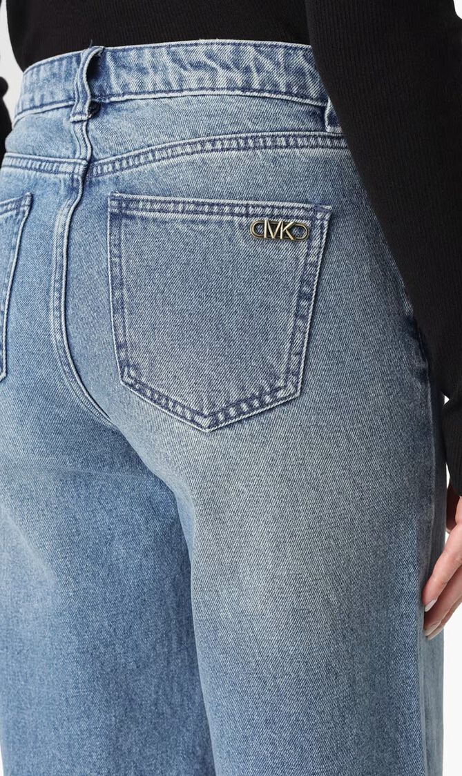 Denim Wide-Leg Jeans