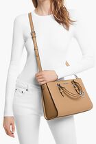 Solid Leather Crossbody Bag