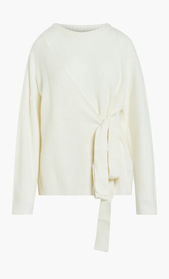 Long Sleeve Faux Wrap Sweater