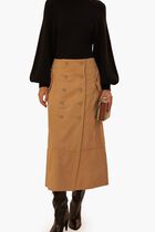 Yoked Midi Skirt