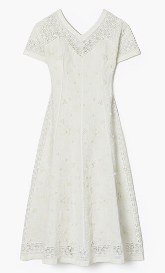 EMBROIDERED LINEN DRESS