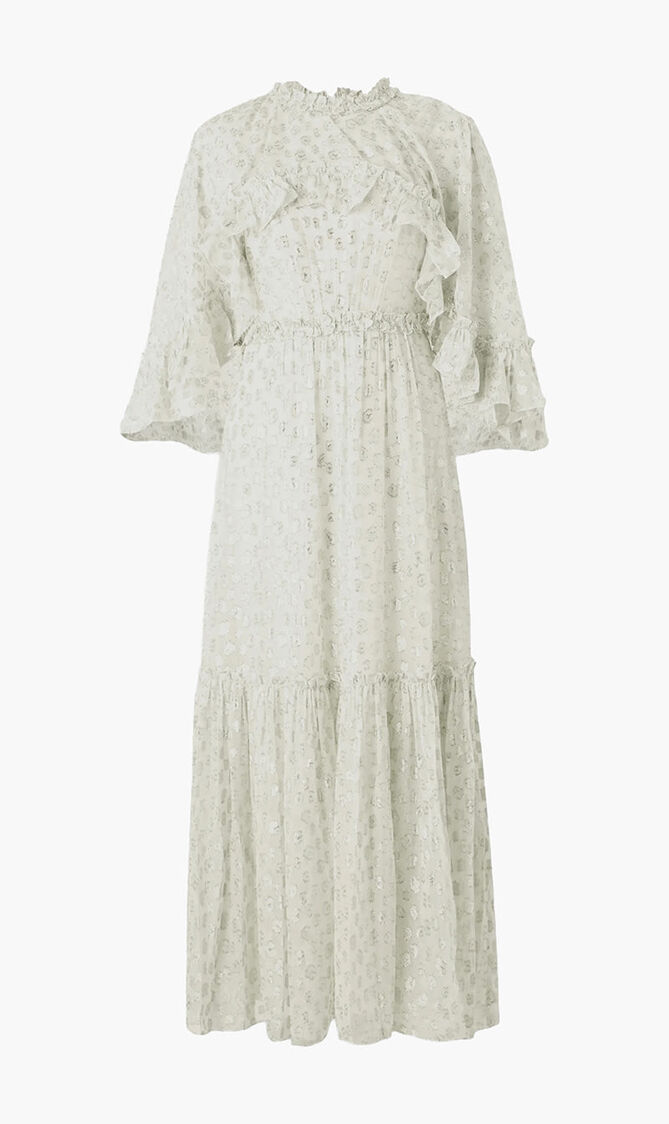 Harper Lurex Cape Gown