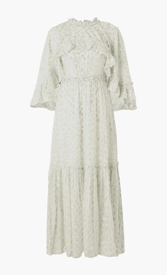Harper Lurex Cape Gown