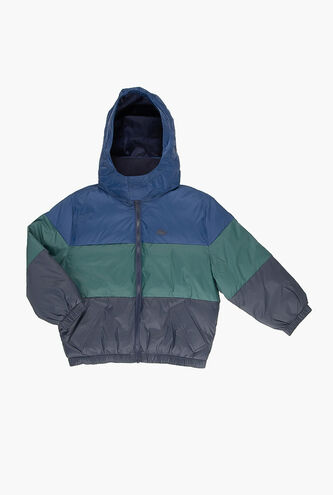 Colorblock Quilted Jacket