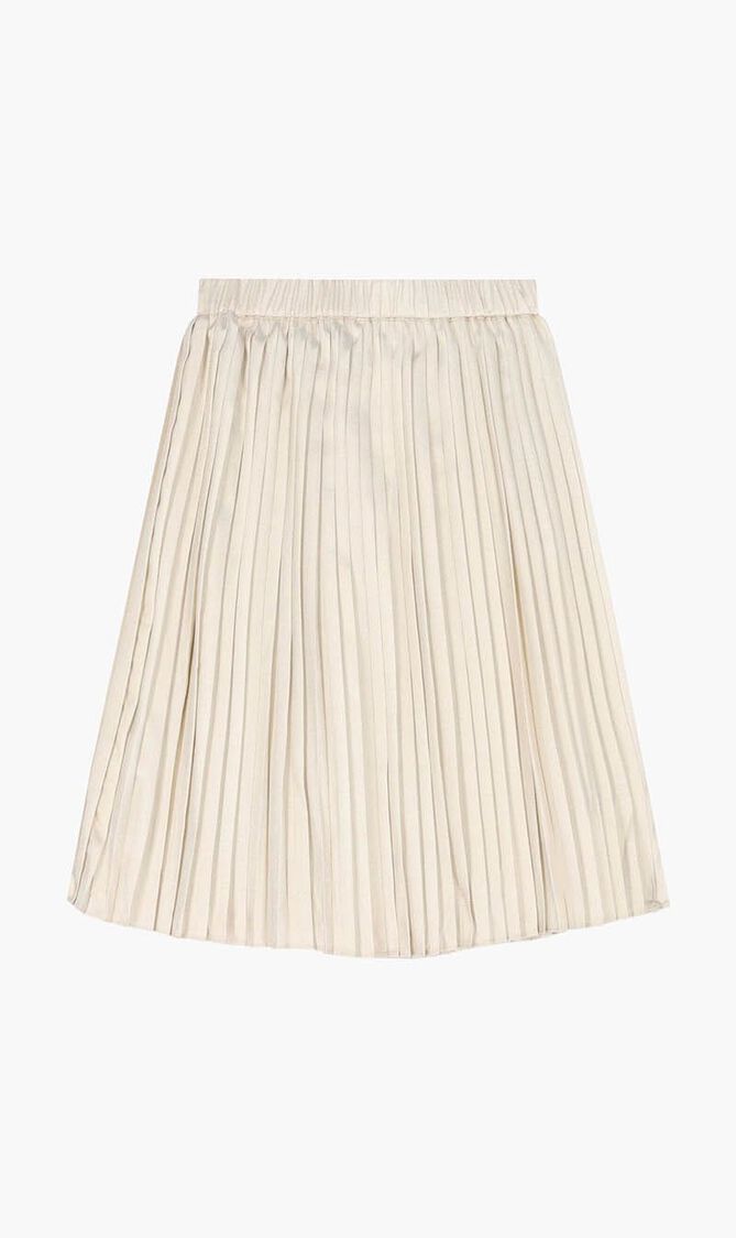 Logo Pleated Skirt