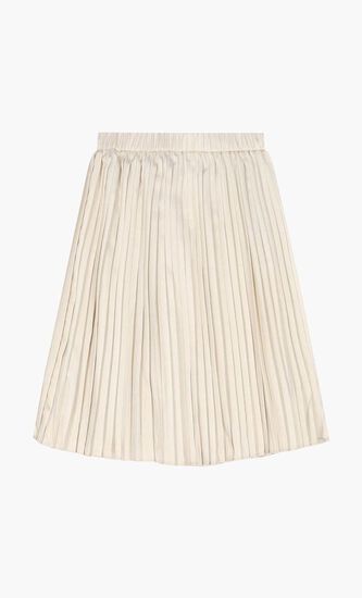 Logo Pleated Skirt