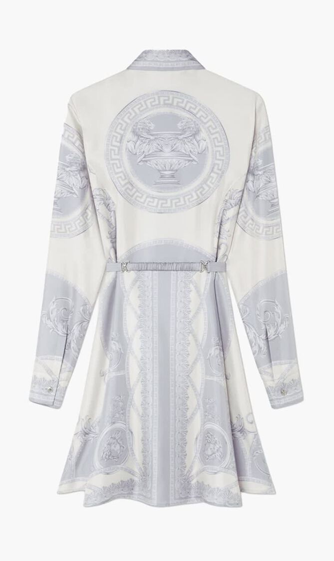 DRESS COUPE DES DIEUX BAROCCO FOULARD ON RESPONSIBLE SILK TWILL