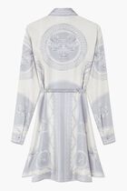 DRESS COUPE DES DIEUX BAROCCO FOULARD ON RESPONSIBLE SILK TWILL