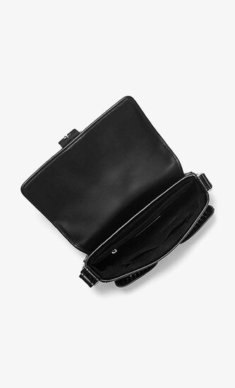 Colby Grommeted Leather Messenger Bag