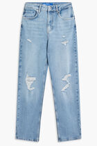 KLJ HR TAPERED DSTR PKT DENIM