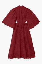 Guipire Cut-Out Midi Dress