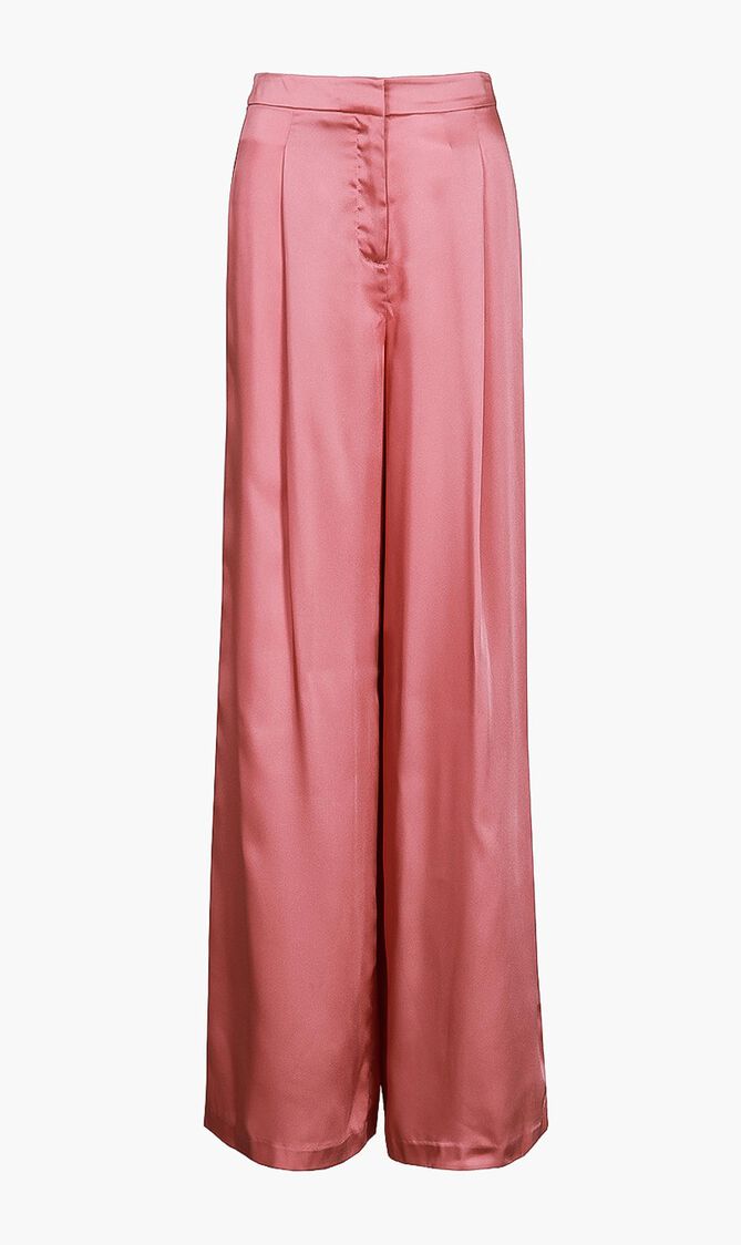 Satin Wide Leg Trousers