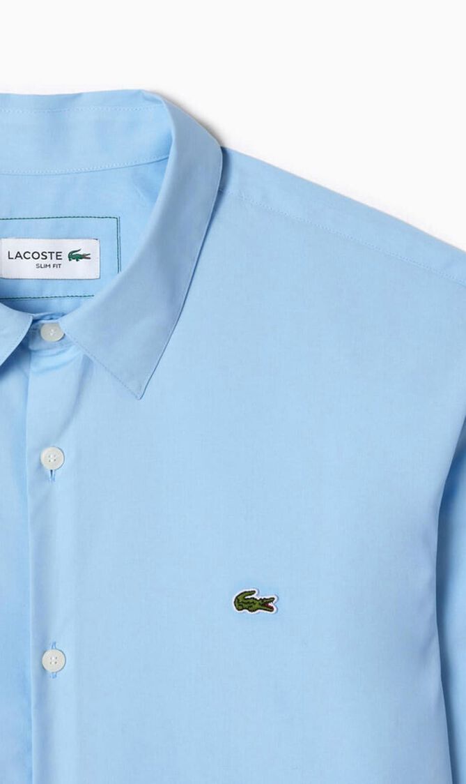 Slim Fit Stretch Cotton Poplin Shirt