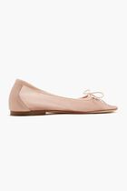 Embellished Flower Mesh Ballerinas