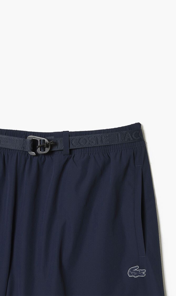 Quick Dry Logo Stripe Swim Trunks