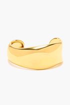 Sculptural Ridge Molten Cuff Bracelet