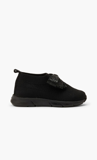 KNITTED SNEAKERS WITH RESTRAINT BOW
