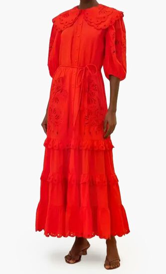 Humming Bird Richelieu Maxi Dress