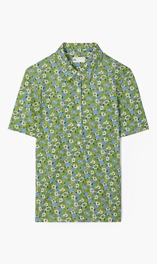 TORY SPORT MERCERIZED COTTON PRINTED POLO