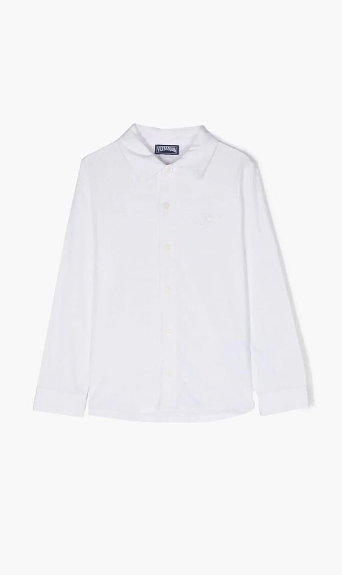Kids Buttoned Long-Sleeve Cotton shirt
