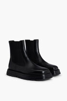 ANKLE BOOT SEMI-SHINY CALF LEATHER
