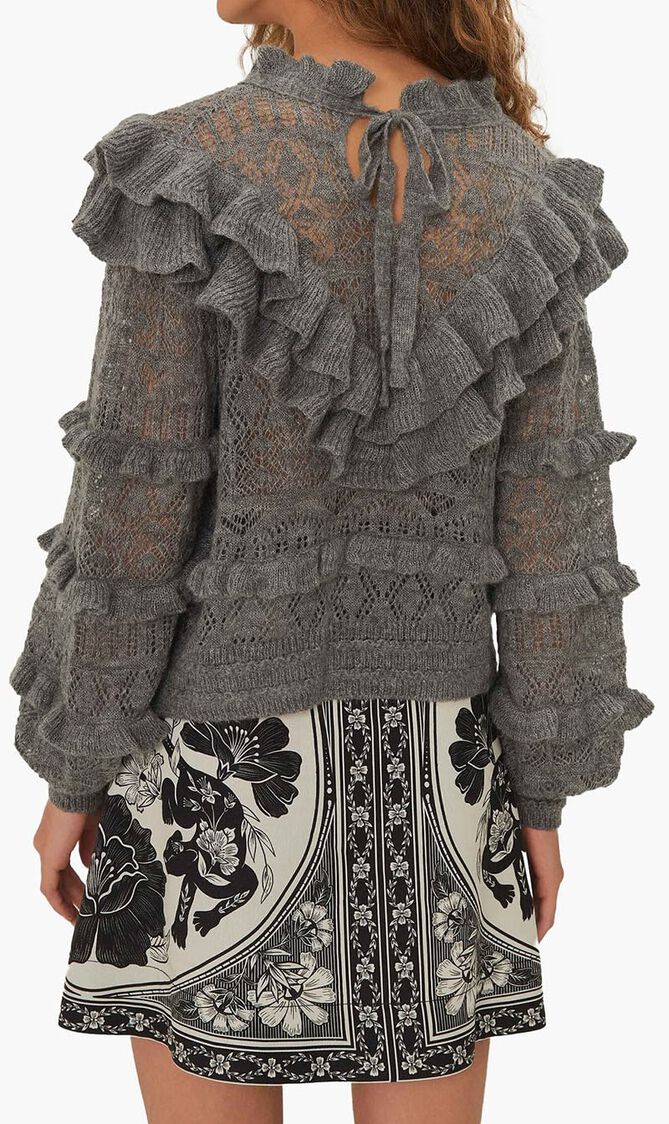 Ruffles Knit Sweater