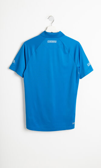 قميص بولو رياضي من قماش الجيرسيه المرن بطبعةNovak Djokovic وLacoste