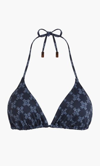 FLEUR MAILLOT DE BAIN CR24 MONOGRAM JERSEY BLEU MARINE