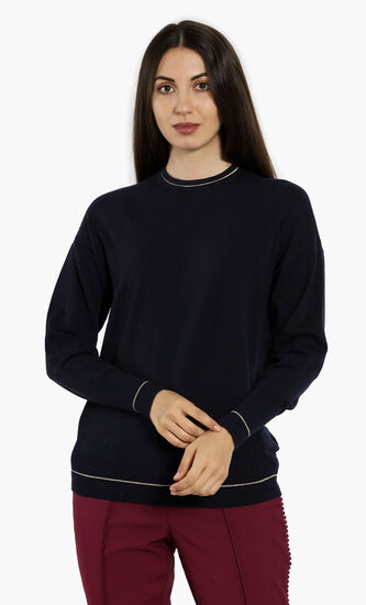 Bhekka Oversized Lurex Detail Sweater