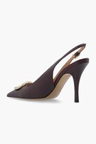 Maxi Gancini Slingback Pumps