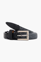 Textured Leather Belt