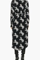Pixel Horses Bow Detailed Shirt Dress
