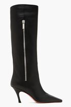MONA BOOT NAPPA BLACK 80 MM BENDED HEEL