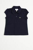 Scalloped Collar Polo Shirt