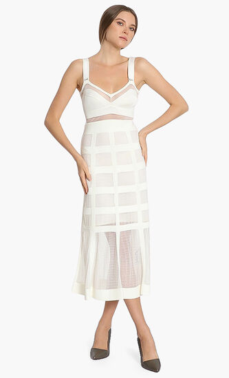 V-Neck Midi Dress