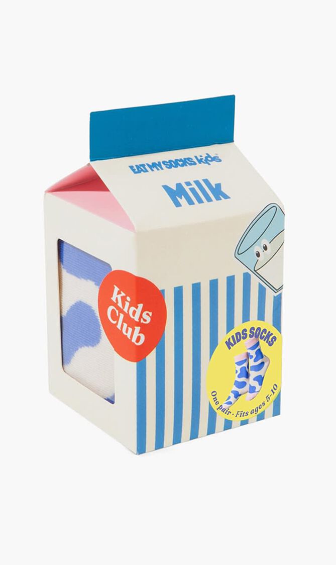 EMS SOCKS KIDS MILK BLUE