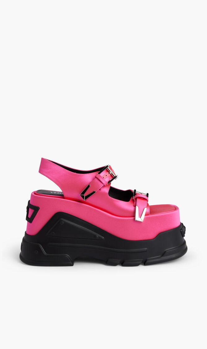 PLAIN DOUBLE PLATFORM SANDAL