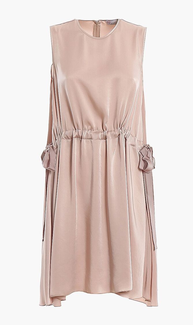 Drawstring Waist Shift Dress