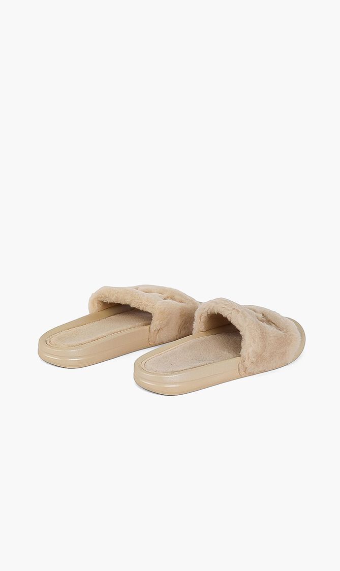 Shearling Slides