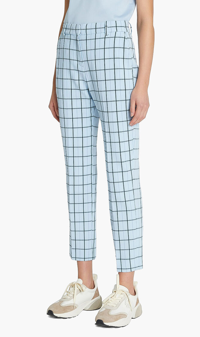 Chequered Belted Pants