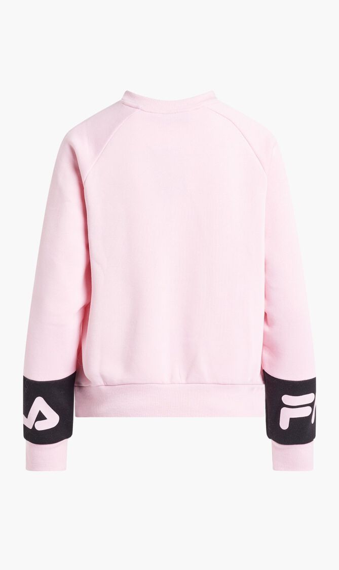 BAITA V NECK SWEAT WITH CUT & SEW AT CUFF